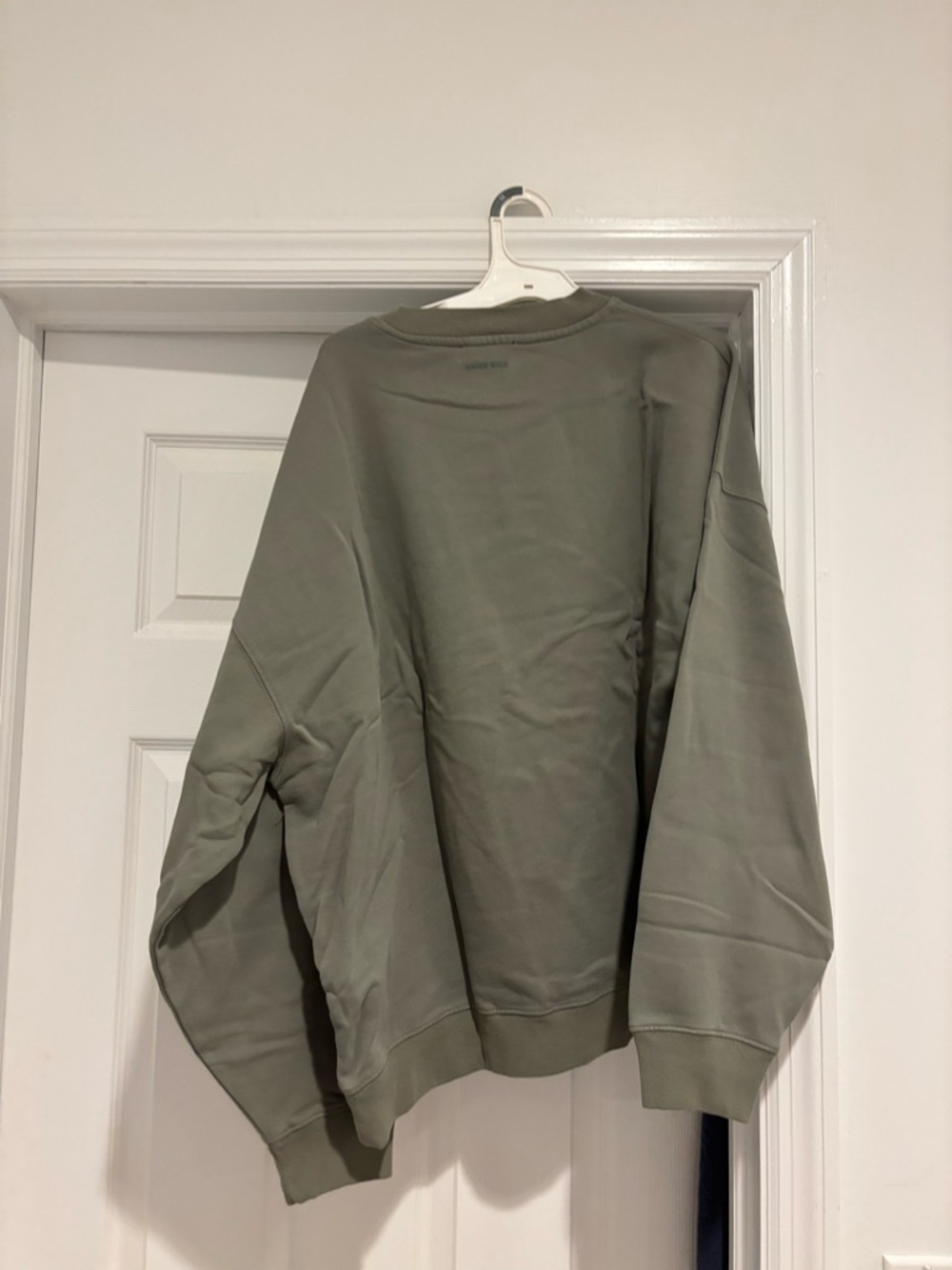 Anine Bing Miles AB Graphic Sweatshirt Sage Green Size Medium Oversized - Picture 12 of 12